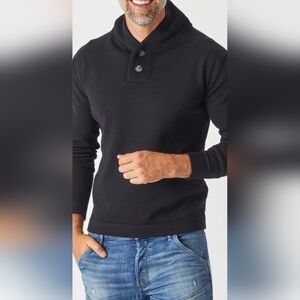 Men's Brown V-Neck Sweater REIWEN